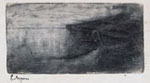 ERNESTO BAZZARO, Boats, etching, signed in pen